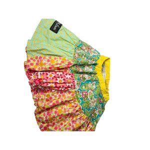 Matilda Jane Sz 6 Platinum Molly Skirt EUC Floral Blue Pink Yellow